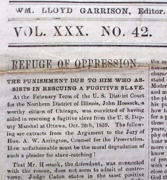 Enormous Coverage of the Conviction of a Fugitive Slave Rescuer
