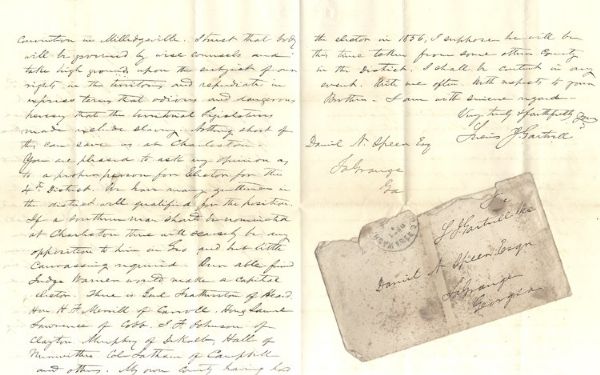 Future Confederate General Writes A Hateful Letter On Fellow Congressmen in 1860 