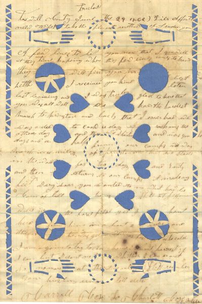 Confederate 29th Virginia Folk Art Letter