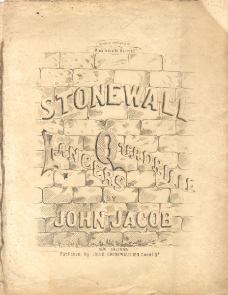 Stonewall Lancers Quadrille Sheet Music