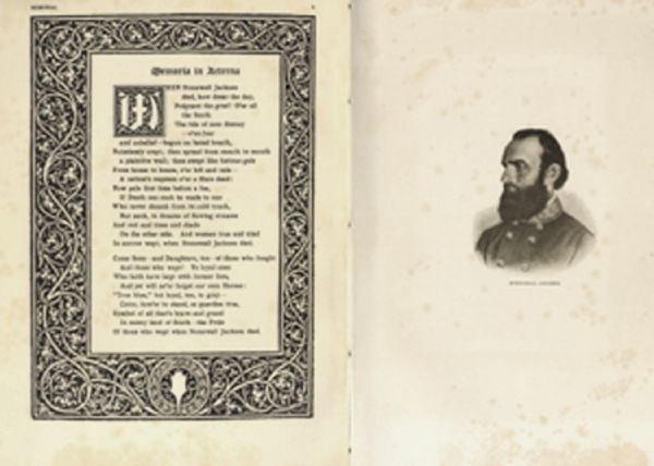 Poetry Collection Dedicated to Stonewall Jackson