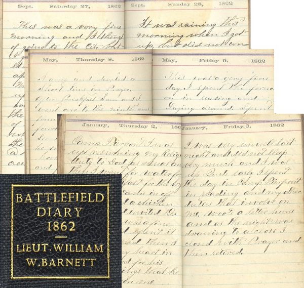 A Peninsular Campaign Pennsylvania Officer's Diary, Later As A Male Nurse He Tends To Fredericksburg Wounded  
