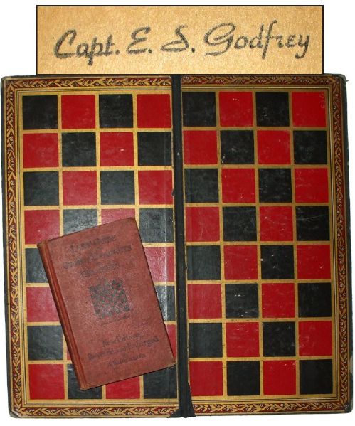 7th Cavalry Officer's Personal Checkerboard and Rules Book