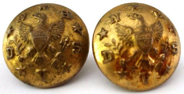 Pair of Post Civil War Veterans' Buttons