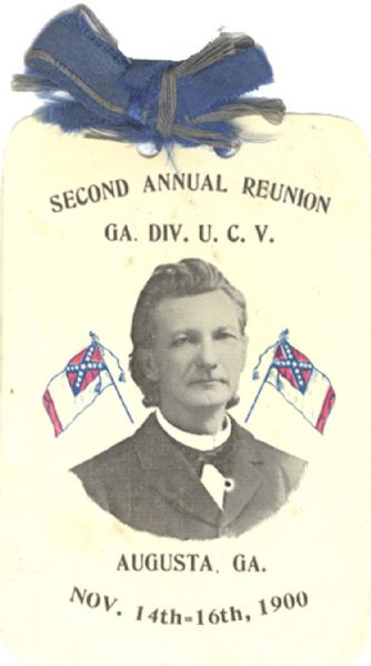1900 UCV Reunion Badge, Augusta, Georgia