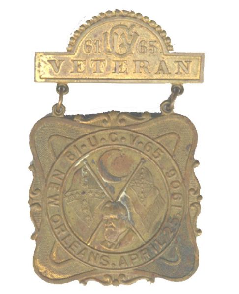 1906 UCV Reunion Badge, New Orleans