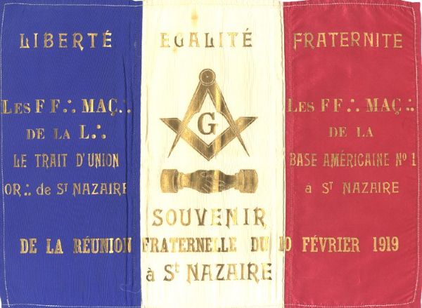 WWI French Flag For Masonic Gathering