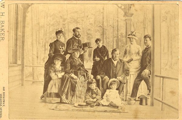 Cabinet Card of an Ailing U. S. Grant and Family