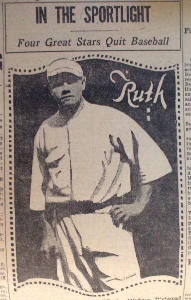 Babe Ruth To Play For Chester Ship Building Taem