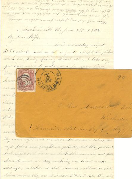 Battle of Cold Harbor Battle Letter