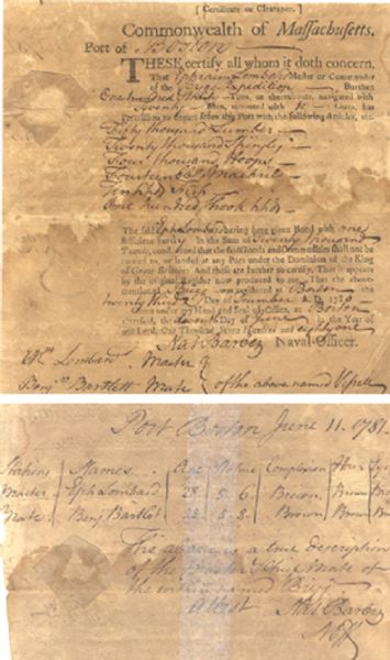 Revolutionary War Naval Document
