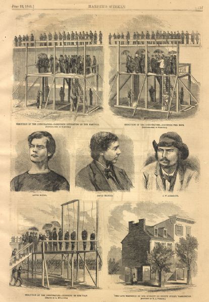 President Abraham Lincoln’s Conspirators are Executed