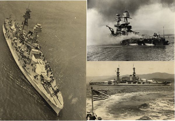 Official Photographs of the Only Battleship to Get Underway at Pearl Harbor