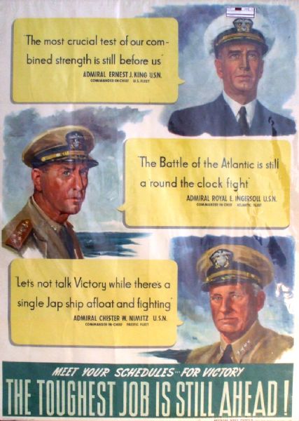World War II Naval Poster