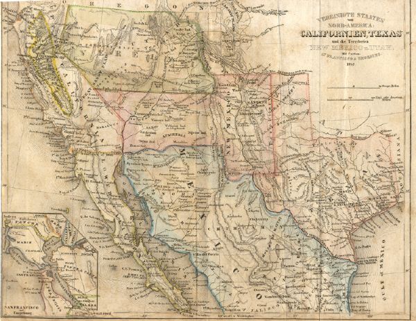 Southwest U.S. in 1852