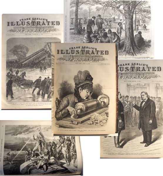Scarce Bound Volume of Illustrated Newspapers