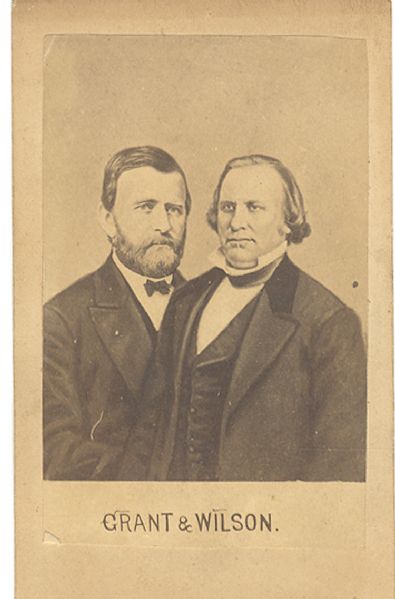 Grant and Wilson 1872 Presidential campaign CDV