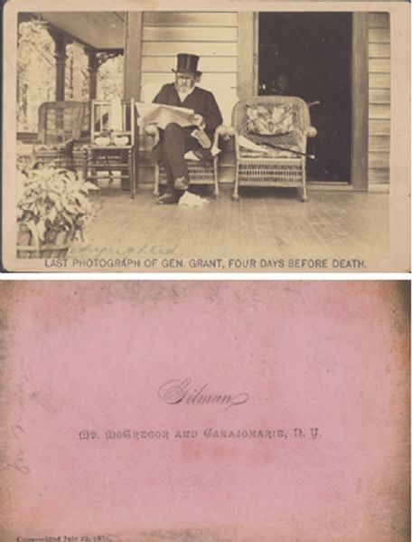 Cabinet Card Image of an Ailing U. S. Grant 