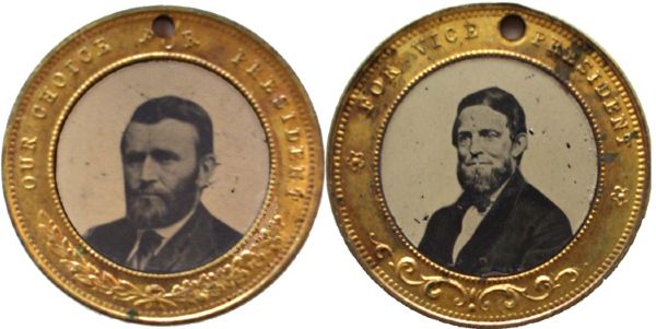 Grant-Colfax 1868 Presidential Campaign Badge