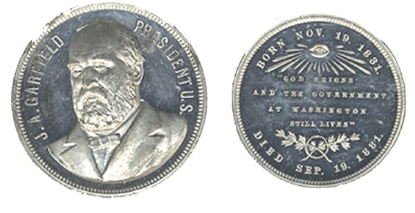 James Garfield Assassination Coin 