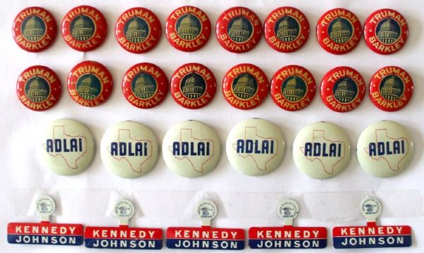 Collection Of Twenty Seven Political Pin Backs