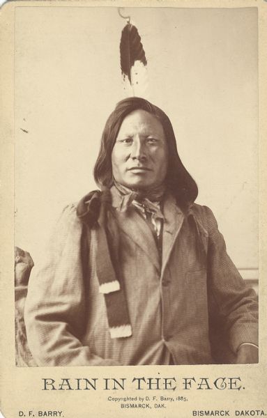David F. Barry Cabinet Card of Sioux Chief Rain-in-the-Face