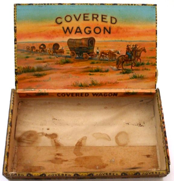 Covered Wagon Cigar Box