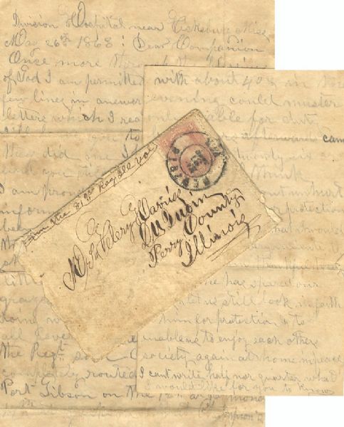 81st illinois Soldier's Vicksburg Campaign Letter.