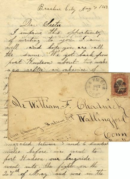 Battle of Port Hudson 12th Connecticut Letter