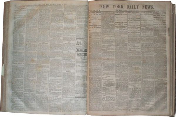 A Complete Bound Volume of The New York Daily Civil War Newspapers