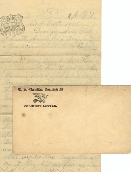 Hand-Carried Letter on U. S. Sanitary Commission Stationery