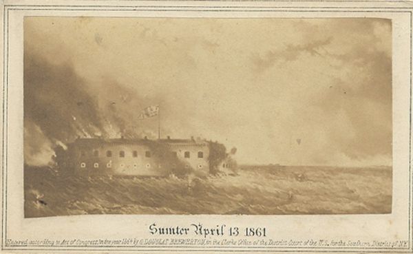 Firing on Fort Sumter CDV