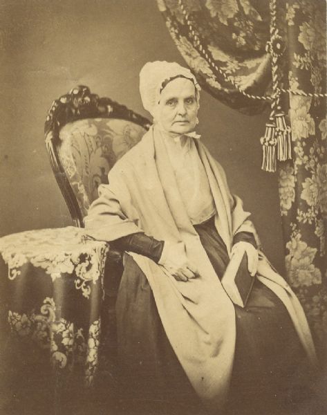 Abolitionist and Women's Rights Pioneer, Lucretia C. Mott Albumen 