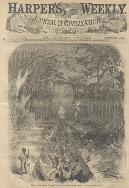 Vicksburg Slaves Impressed To Build A Canal