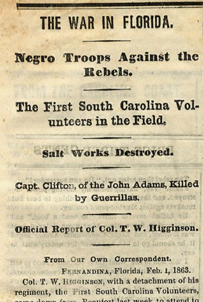 Lauding the Black Soldiers of the 1st South Carolina