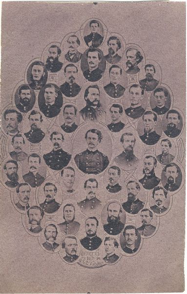 The Officers of the US Colored 10th Artillery