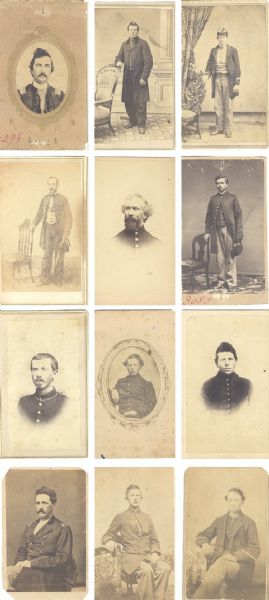 Twelve Union Army CDVs