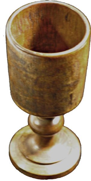 Wooden Chalice Made From a Piece of the U.S.S. Constitution