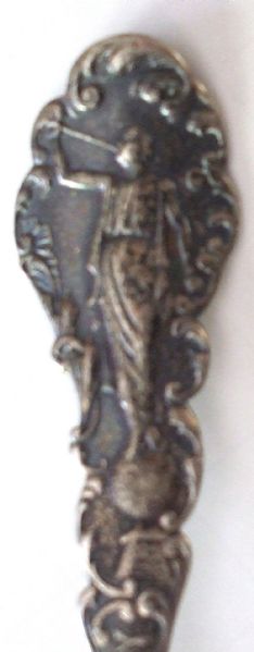 A Sterling Spoon with Mormon Motifs 