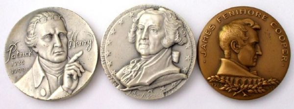 Three Hall of Fame Medals
