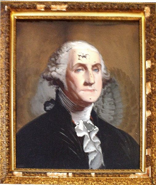 George Washington Painting on Glass