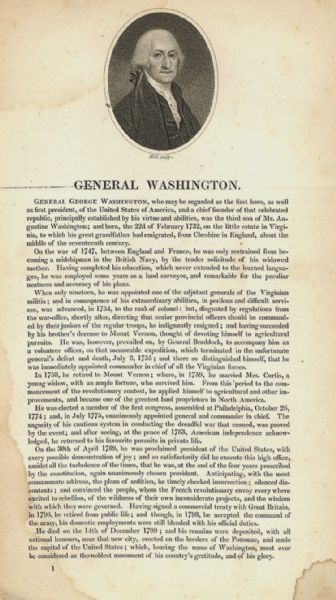 19th Century Tribute to George Washington