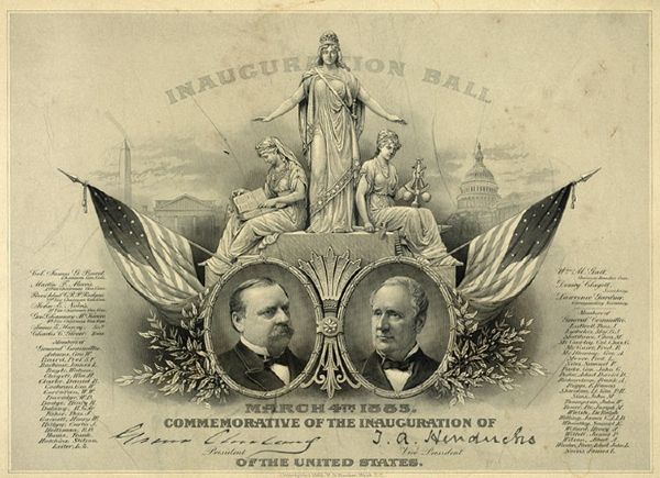 Commemorative Lithograph From the 1885 Inauguration