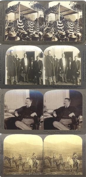 Fourteen Theodore Roosevelt Stereoviews
