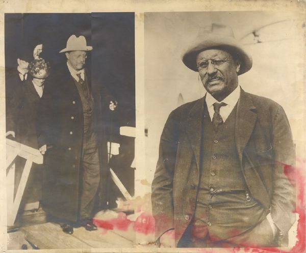Candid Photographs of Theodore Roosevelt in Portugal. 