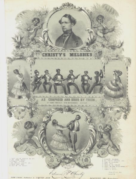 Christy's Melodies Carry Me Back To Old Virginia Minstrel Sheet Music.