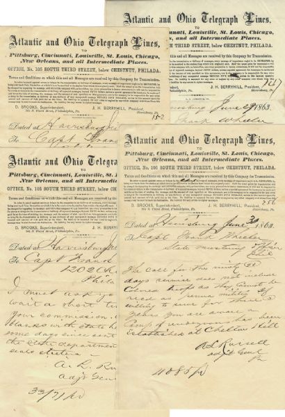 Gettysburg Militia Muster Telegrams - “...Colored troops as they cannot be recd...”