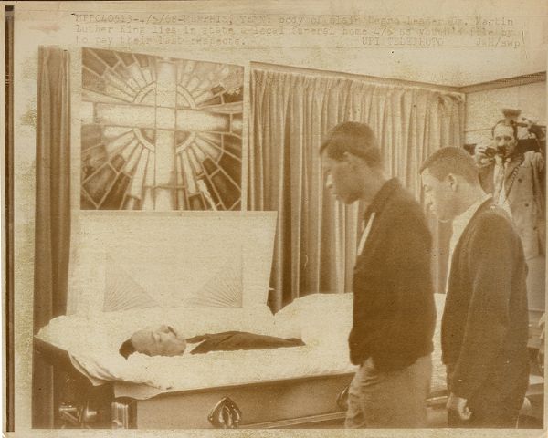 Martin Luther King in the Casket