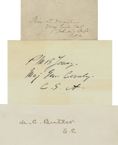 Three Signatures of Confederate Generals
