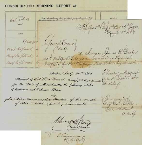 Union Brigadier General D. N. Crouch Document Signed